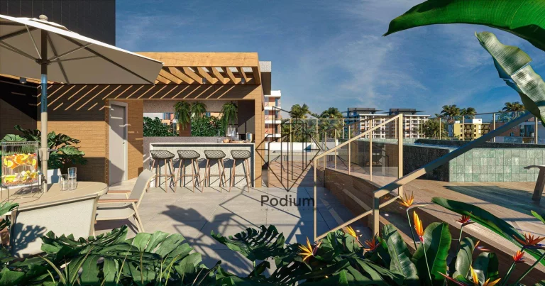 Imagem Apartamento térreo com área privativa em U á 180m da praia do Bessa - AP2550