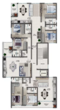 Imagem Villa Positano - Apartamento à venda no bairro Canto Grande - Bombinhas/SC