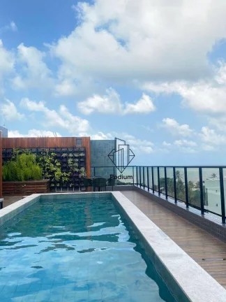 Imagem Apartamento Home flat com 02 quartos, mobiliado e equipado a 100m da praia do Cabo Branco - FL0926
