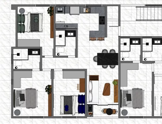 Imagem Apartamento com 3 dormitórios à venda, 76 m² por R$ 419.134,00 - Bessa - João Pessoa/PB