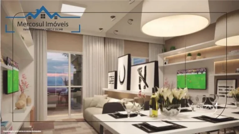 Imagem Casa de 2 quartos à venda no Condomínio Veneza, Jardim Guarapuava, Foz do Iguaçu-PR: 54,33m², 1 suíte, 2 salas, 2 banheiros, 1 vaga.
