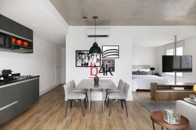 Imagem Apartamento mobiliado 1 dormitório para aluguel no brooklin