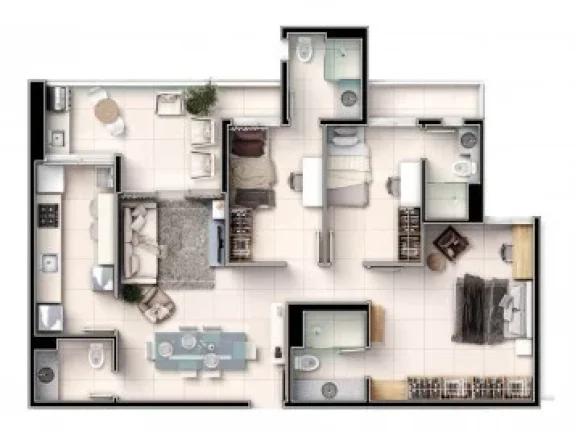 Imagem Apartamento 3 dormitórios para Venda em Teresina, Fatima, 3 dormitórios, 1 suíte, 2 banheiros, 2 vagas