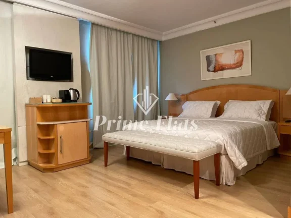 Imagem Flat disponível para venda no São Paulo Higienópolis Affiliated by Meliá, com 32m², 1 dormitório e 1 vaga