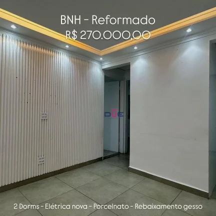 Imagem Apartamento com 2 dormitórios à venda, 45 m² por R$ 270.000 - Aparecida - Santos/SP