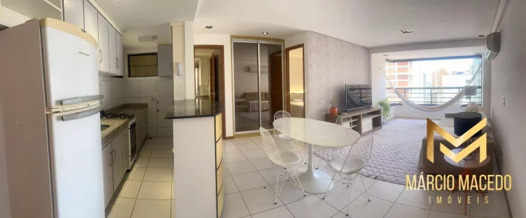 Imagem Apartamento com 1 dormitório à venda, 59 m² por R$ 470.000,00 - Meireles - Fortaleza/CE