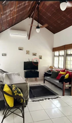 Imagem CASA EM CAMBURIZINHO CONDOMINIO A 1 QUADRA DA PRAIA 2 QUARTOS TERREA 2 VAGAS VARANDA MOBILIADA PODENDO AMPLIAR A ESTRUTURA