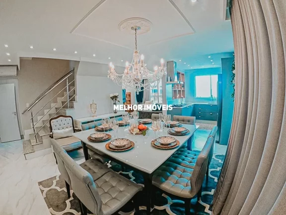 Imagem Cobertura triplex á venda mobiliada, decorado e equipado com 3 suítes localizada no Bairro Perequê de Porto Belo