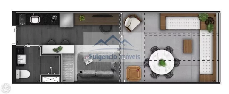 Imagem Apartamentos Studios de 30,75m² mobiliado na Av. dos Imarés - Moema