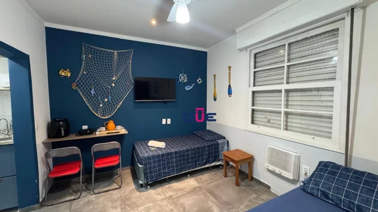 Imagem Apartamento à venda, 28 m² por R$ 300.000 - Embaré - Santos/SP