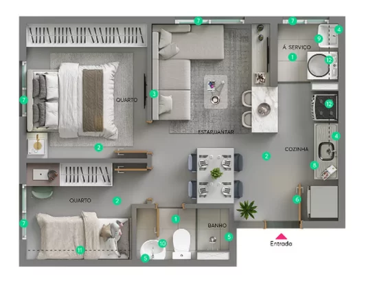 Imagem Apartamento à venda em São Paulo-SP, Cidade Ademar: 2 quartos, 1 banheiro, 36,18 m². Aproveite essa oportunidade!