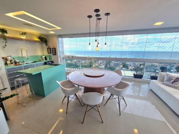 Imagem Apartamento de alto padrão com três suítes varanda gourmet vista mar a venda em Patamares