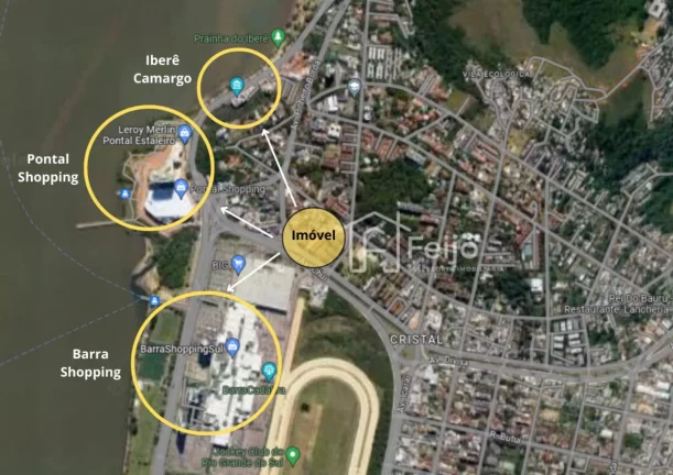 Imagem Apartamento 2 dormitórios com ótima vista ao lado do Barra Shopping Sul