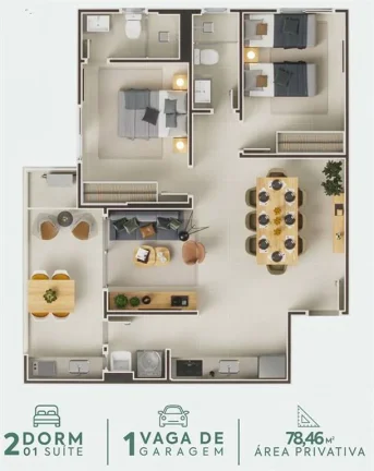 Imagem APARTAMENTO COM 78.46 m² - CENTRO - ITANHAÉM SP