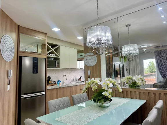 Imagem Apartamento com 2 dormitórios sendo 1 suíte e 1 vaga em Gravatá Navegantes/SC
