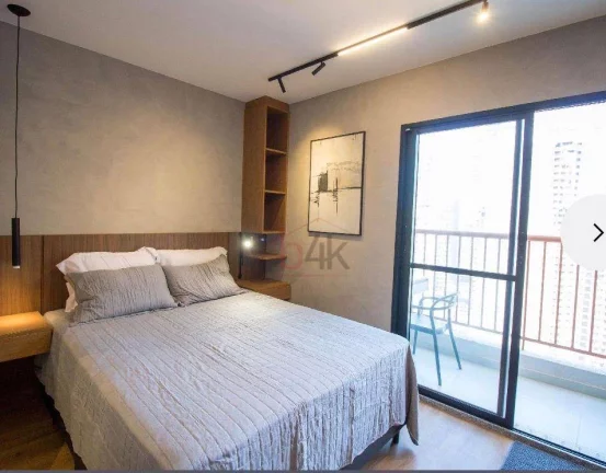 Imagem Apartamento com 1 dormitório para alugar, 32 m² por R$ 3.525/mês - Brooklin - São Paulo/SP