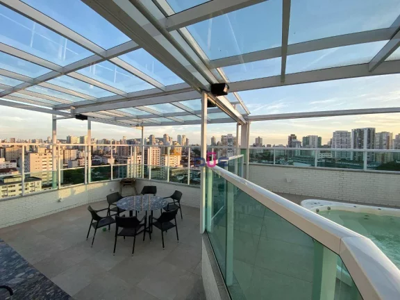 Imagem Cobertura com 3 suites, 3 vags e 5 banheiros, piscina , 320 m² - venda por R$ 3.200.000 ou aluguel por R$ 23.000/mês - Embaré - Santos/SP