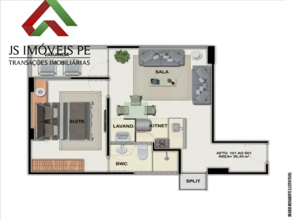 Imagem Apartamento 1 Quarto na Madalena