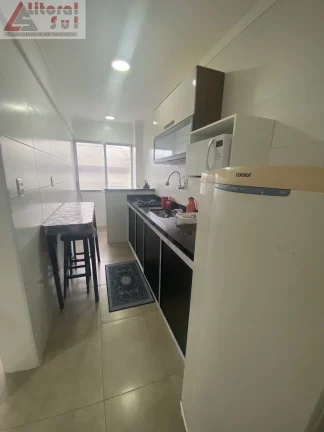 Imagem Apartamento à venda em Praia Grande-SP, bairro Tupi: 1 quarto, 1 sala, 1 banheiro, 60m² de área. Confira!