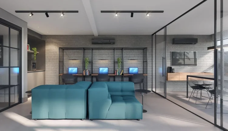Imagem Studio entre o Centro e Batel em Curitiba. 32 m2. Aproveite!