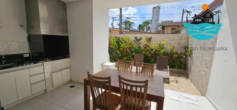 Imagem Casa a venda em Juquehy condomínio, 3 suítes, 700metros da praia, 1 vagas, piscina coletiva 140m² de área construída| Juquehy Imobiliária