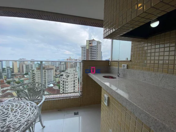 Imagem Apartamento com 2 Suites à venda, 98 m² por R$ 1.260.000 - Gonzaga - Santos/SP