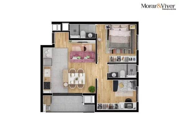 Imagem Apartamento para Venda em Curitiba, Água Verde, 3 dormitórios, 1 suíte, 3 banheiros, 2 vagas