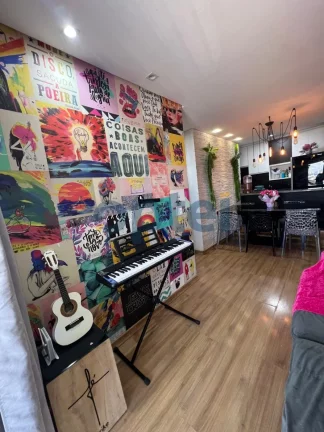 Imagem Apartamento de 2 dorms (suíte), 1 vaga com churrasqueira à carvão no condominio Exuberance Club