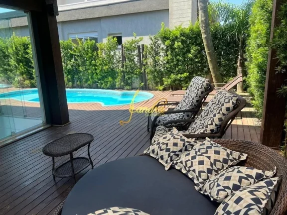 Imagem Casa térrea em condomínio fechado mobiliada e decorada 160m2