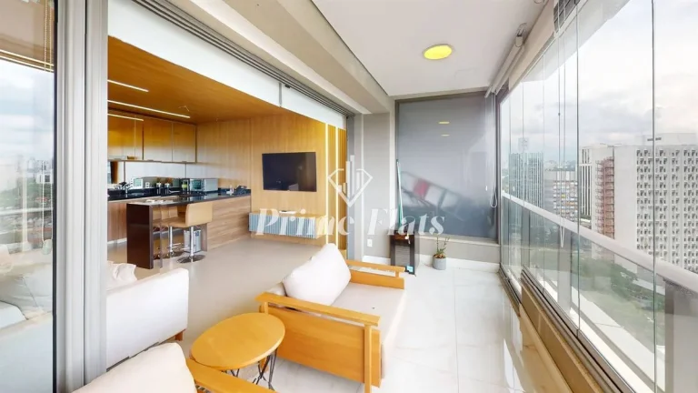Imagem Flat disponível para locação no VHouse Faria Lima, com 46m², 1 dormitório e 1 vaga
