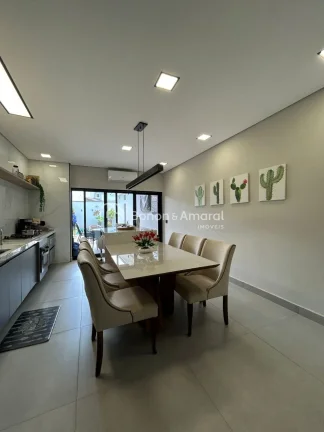 Imagem Casa nova no Condomínio Aurora em Paulínia em terreno de trezentos metros com três quartos sendo ...