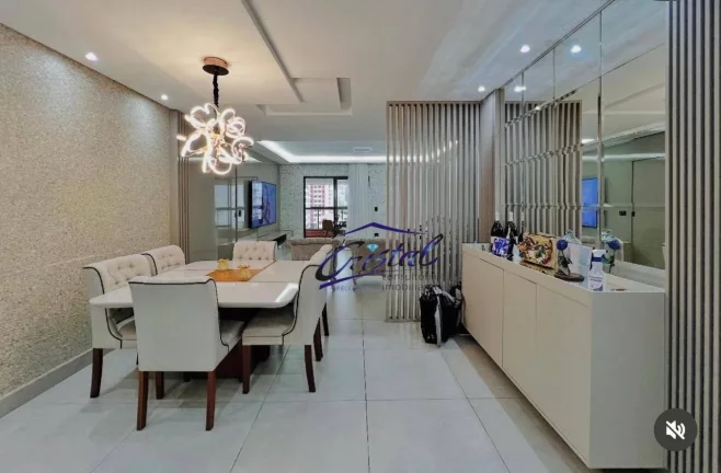 Imagem Apartamento com 3 dormitórios à venda, 144 m² por R$ 1.545.000,00 - Guilhermina - Praia Grande/SP