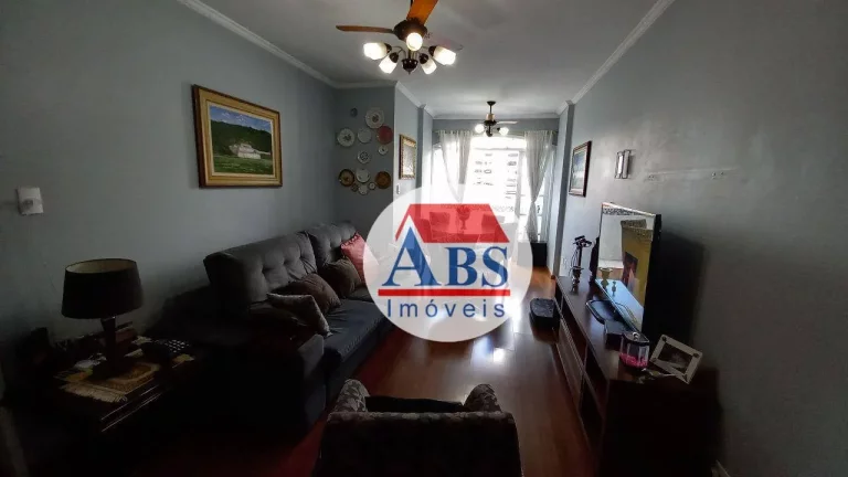Imagem Apartamento com 3 dormitórios à venda, 110 m² por R$ 580.000 - Aparecida - Santos/SP Frente vista livre
