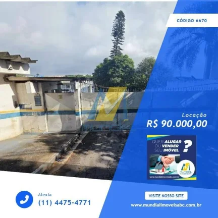 Galpão Industrial/Logístico para Locação em Ferraz de Vasconcelos