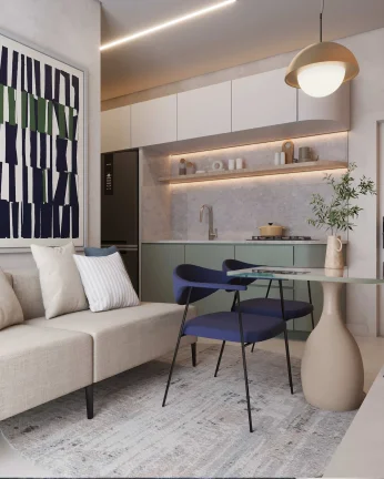 Imagem Apartamento no Portão com 2 quartos e suíte