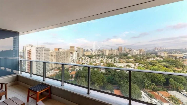 Imagem Flat disponível para locação no VHouse por JFL Living, com 48m², 1 dormitório e 1 vaga