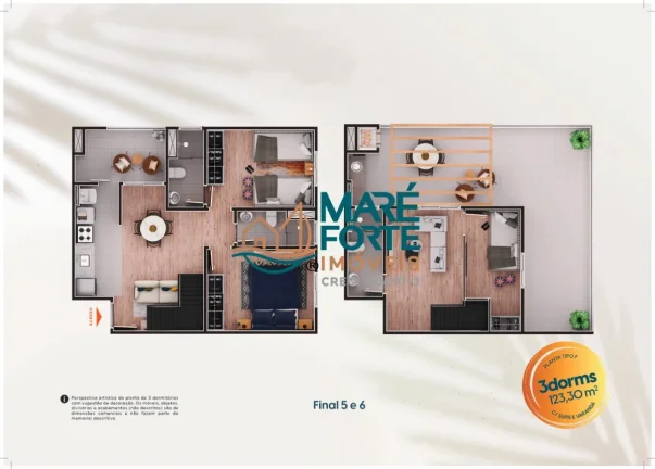 Imagem EMPREENDIMENTO COM 2 OU 3 DORMITÓRIOS A 3 MINUTOS DA PRAIA! ACEITA FINANCIAMENTO!