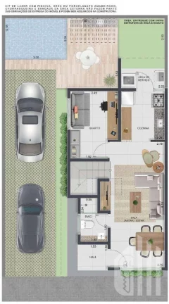 Imagem ÚLTIMAS UNIDADES: Casa duplex em construção, 3 dormitórios à venda por R$ 324.700,16 - Condomínio NOBILE VITTA - Morros - Teresina/PI