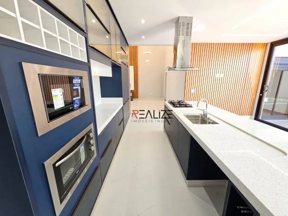 Imagem Casa térrea com 3 suítes e escritório à venda, 198 m² por R$ 2.100.000 - Condomínio Dona Maria Cândida - Indaiatuba/SP