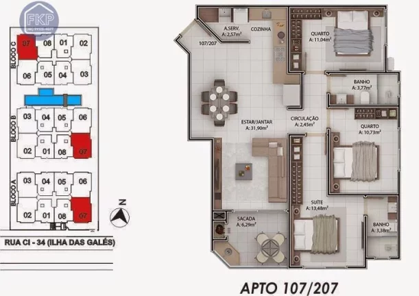 Imagem Apartamento 3 dormitórios!