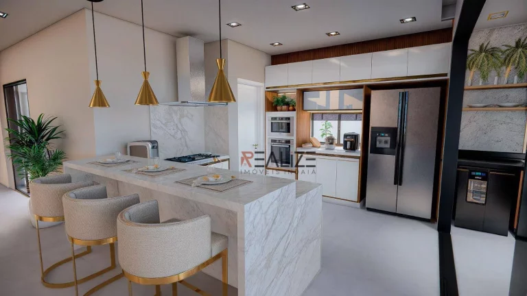 Imagem Sobrado moderno com 4 dormitórios e escritório à venda, 303 m² por R$ 3.300.000 - Condomínio Alto Padrão - Indaiatuba/SP