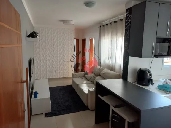 Imagem Cobertura 110M2 ,2 dorm, 1 suíte, 2 varanda , quintal e churrasqueira , 2 vagas, bairro Jardim Bela Vista,Santo André