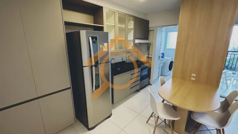 Imagem Apartamento em Santo Amaro, São Paulo-SP: 2 quartos, 1 suíte, 2 salas, 2 banheiros, 2 vagas de garagem, 66m² - Condomínio Raiz