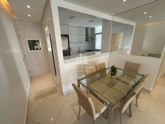 Imagem Apartamento Novo de Alto Padrão. Porteira fechada, 80m², 2 Dormitórios sendo 1 Suíte com Closet e Sacada, 2 Vagas, Totalmente mobiliado no Ruge Ramos, São Bernardo do Campo