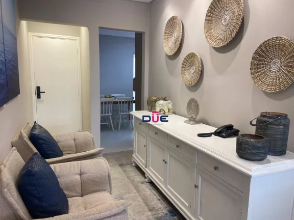 Imagem Apartamento com 2 dormitórios, 1 suíte e dependência completa, com vista mar, na Aparecida
