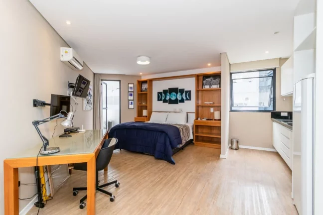 Imagem APARTAMENTO STUDIO 36,00 M ARMÁRIOS QUARTO COZINHA VILA NOVA CONCEIÇÃO ESPAÇO COWORKING FITNESS SAUNA PISCINA AQUECIDA EXCELENTE LOCALIZAÇÃO
