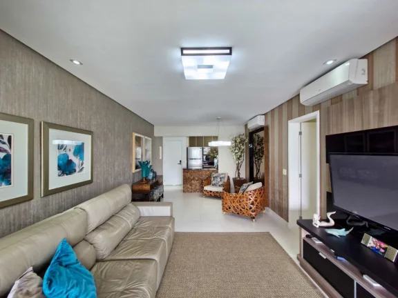 Imagem Apartamento pé na areia à venda em Riviera de São Lourenço - Módulo 8: 3 dormitórios, 2 suítes, 2 vagas, 128m². Varanda gourmet e vista para o mar!