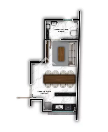 Imagem COBERTURA COM 140M² NO SAGUAÇU