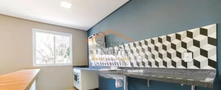 Imagem Apartamento amplo de 47 m², com 1 dormitório, banheiro, varanda e área de serviço. Possui armár...