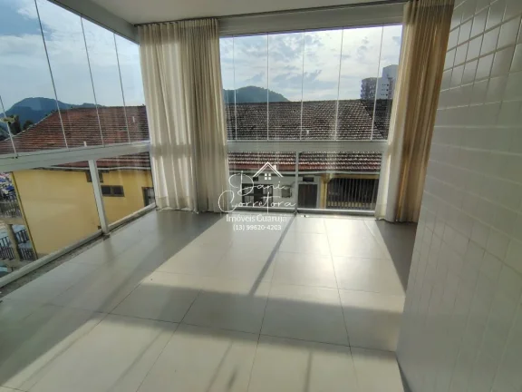 Imagem Apartamento frente mar com lazer, Tombo com 3 Quartos, 3 Suítes, 2 Salas, 4 Banheiros, 3 Vagas de Garagem, 112m²!